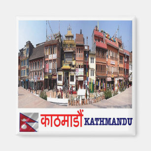 zNP004 Boudhanath KATHMANDU. Nepal, Asien, Frankri Magnet