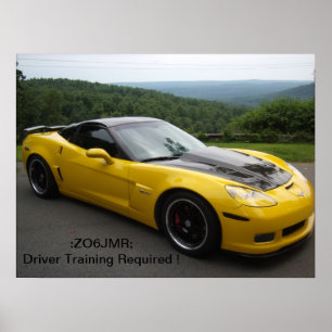 zo6 corvette poster