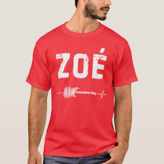 Zo Gitarr Hjärtbeat Musik Gitarrist Retro Vintage T Shirt