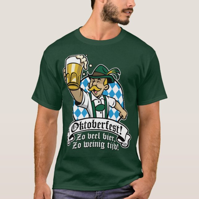 Zo veel bier, Zo weinig tijd! T Shirt (Framsida)