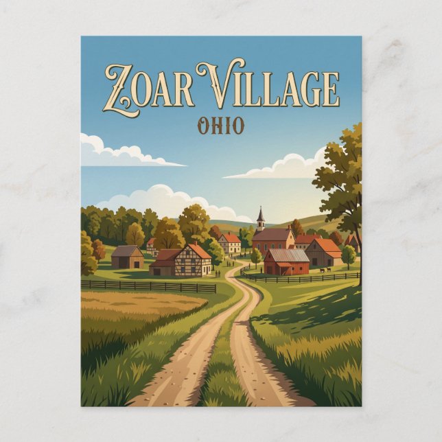 Zoar USA Vykort (Framsida)