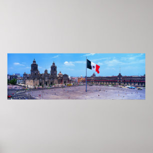 Zocalo Mexico - stad, Mexico Poster