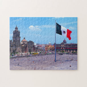 Zocalo Mexico - stad, Mexico Pussel