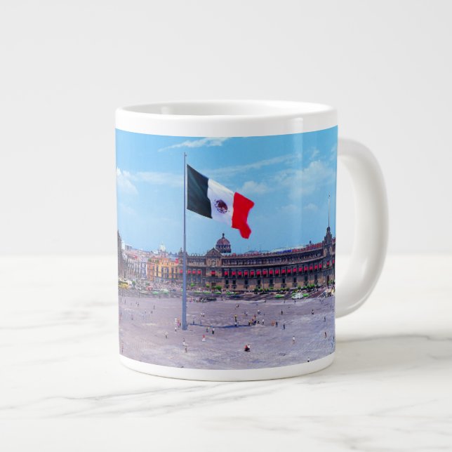 Zocalo, Mexiko City, Mexiko Jumbo Mugg (Framsida höger)