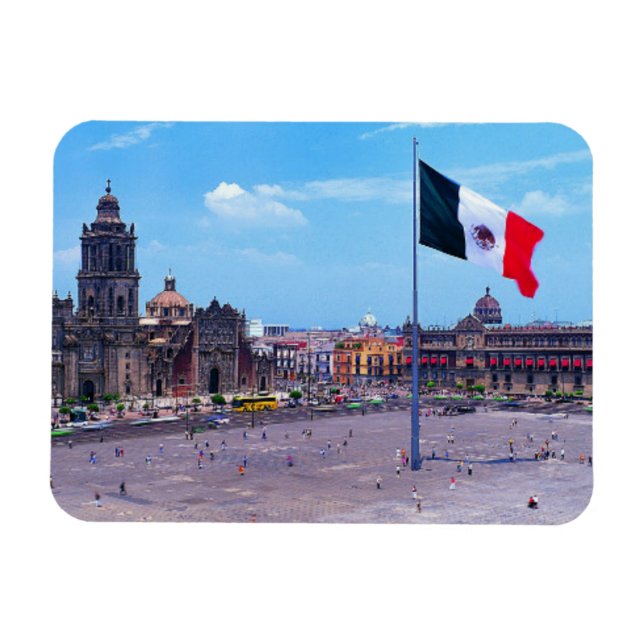 Zocalo, Mexiko City, Mexiko Magnet (Horisontell)