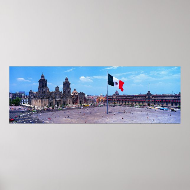 Zocalo, Mexiko City, Mexiko Poster (Framsidan)