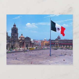 Zocalo, Mexiko City, Mexiko Vykort