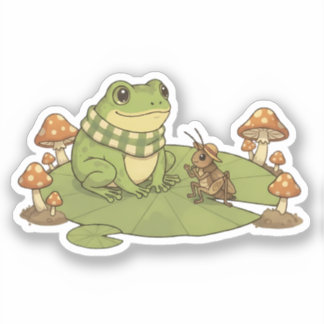 Zochi & Fern the Cricket Klistermärken