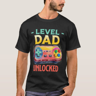 Zocker Papa DAD LEVEL UNLOCKED EST 2026 Soon-to-be T Shirt