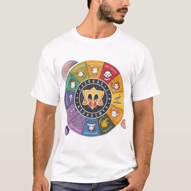 zodiac academy sticker t shirt (Framsida)
