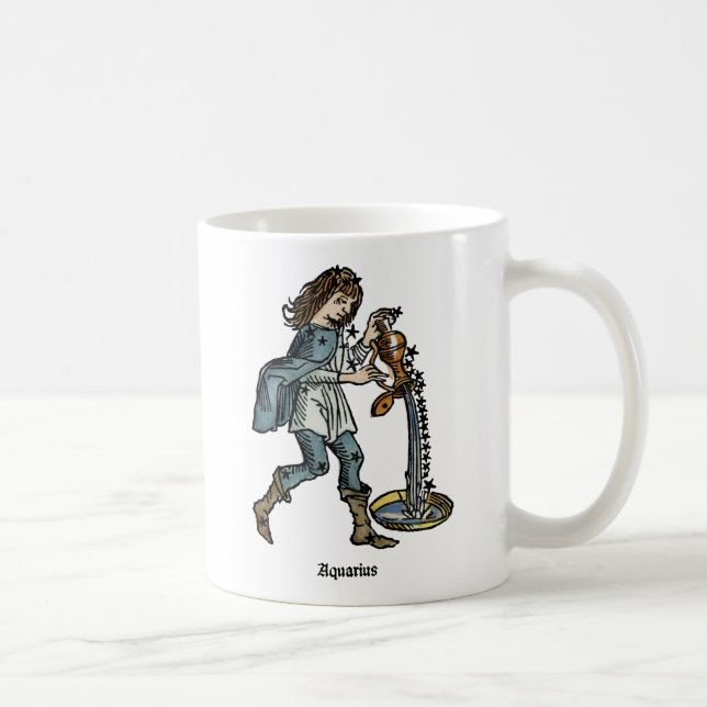 Zodiac: Aquarius 1482 Kaffemugg (Höger)