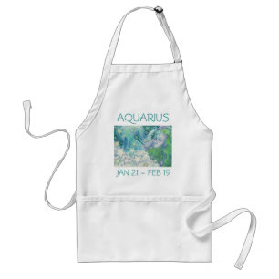 Zodiac Aquarius apron Förkläde