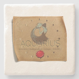 Zodiac - Aquarius - Coaster Stenunderlägg