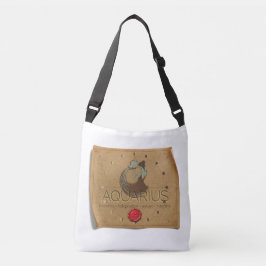 Zodiac - Aquarius - Cross Body Tote Bag Axelväska