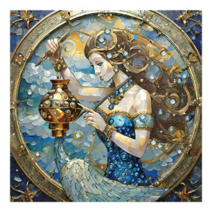 Zodiac - Aquarius Vatten Bearer Fototryck