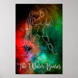 Zodiac : Aquarius "Vatten Bearer" Poster
