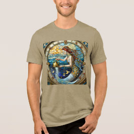 Zodiac - Aquarius Vatten Bearer-Sjöjungfrun T Shirt