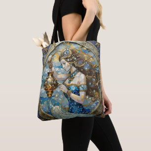 Zodiac - Aquarius Vatten Bearer Tygkasse