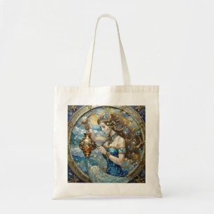 Zodiac - Aquarius Vatten Bearer Tygkasse