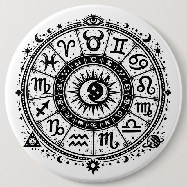 Zodiac Arcana — De tolv stjärntecknen av BurnsInHe Knapp (Framsida)