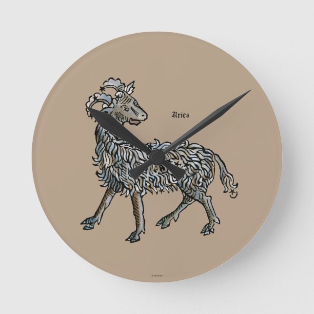 Zodiac: Aries, 1482 Rund Klocka (Framsida)