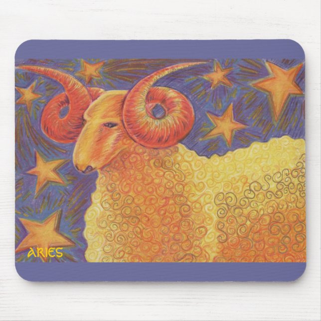 Zodiac Aries mousepad Musmatta (Framsidan)