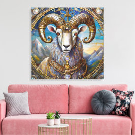 Zodiac - Aries Ram Canvastryck
