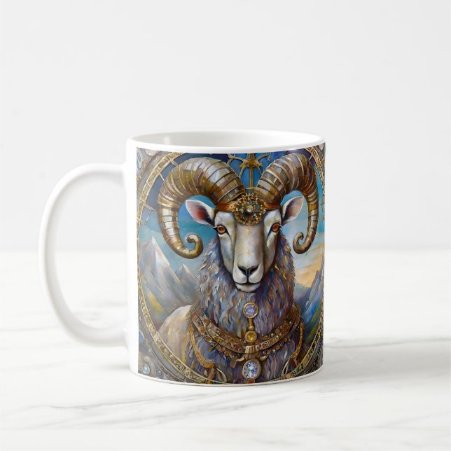 Zodiac - Aries Ram Kaffemugg (Vänster)