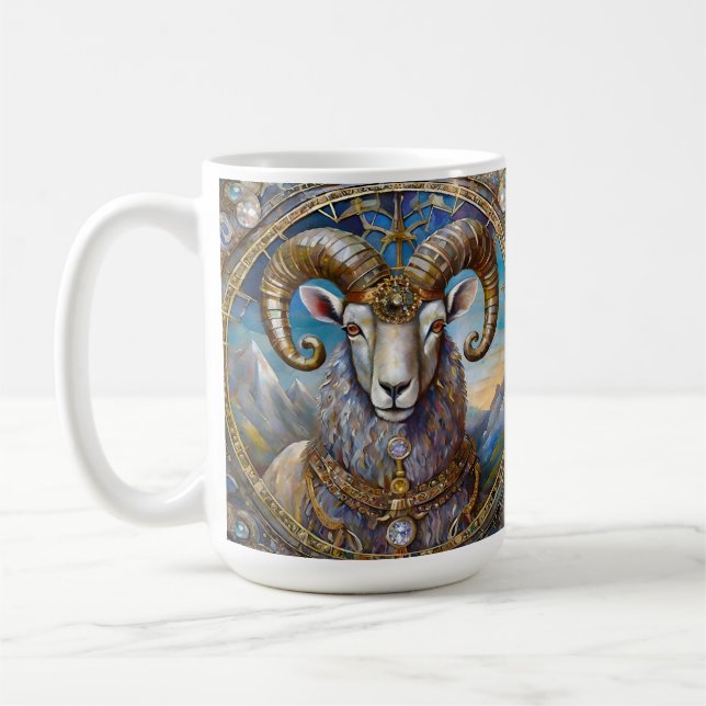 Zodiac - Aries Ram Kaffemugg (Vänster)