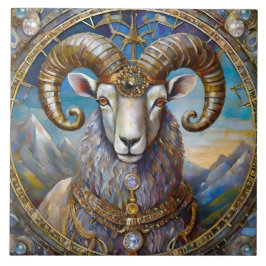 Zodiac - Aries Ram Kakelplatta