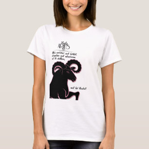 Zodiac Aries Ram med Traits för henne Tee
