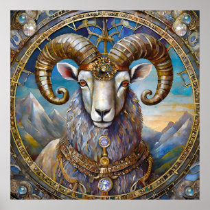 Zodiac - Aries Ram Poster