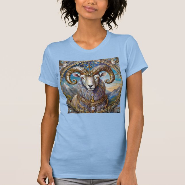 Zodiac - Aries Ram T Shirt (Framsida)