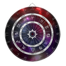 Zodiac Astrology Symbols på ett Cosmic Starfield