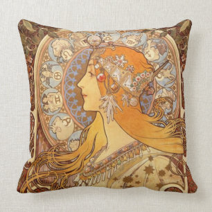 Zodiac av Alphonse Mucha Kudde