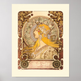 Zodiac av Alphonse Mucha Poster