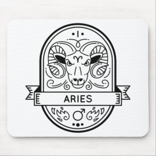 ZODIAC BADGE SYMBOL ARIES STROKE MUSMATTA