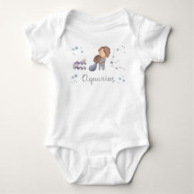 Zodiac Bay Aquarius Baby Bodydräkt och T-Shirt