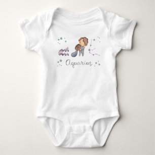 Zodiac Bay Aquarius Baby Bodydräkt och T-Shirt