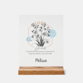Zodiac Birth Flower Personlig Libra Gift