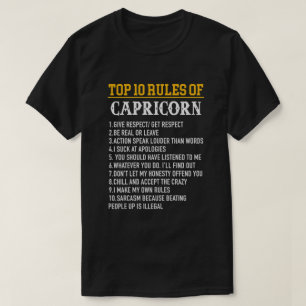 Zodiac Birthday Capricorn Sea Goat T Shirt