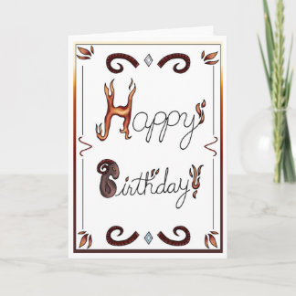 Zodiac Birthday Card Aries Inbjudan