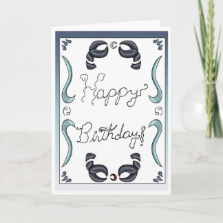 Zodiac Birthday Card Cancer Inbjudan