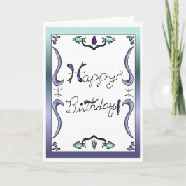 Zodiac Birthday Card Pisces Inbjudan