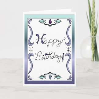 Zodiac Birthday Card Pisces Inbjudan