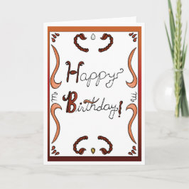 Zodiac Birthday Card Scorpio Inbjudan