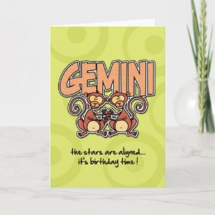 Zodiac Birthday - Gemini Kort
