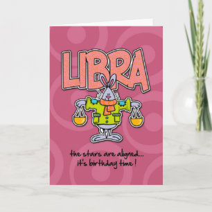 Zodiac Birthday - Libra Kort