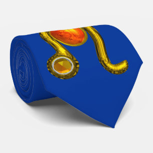 ZODIAC BIRTHDAY SIGN LEO,Gult Topaz,Guld, Blue Slips
