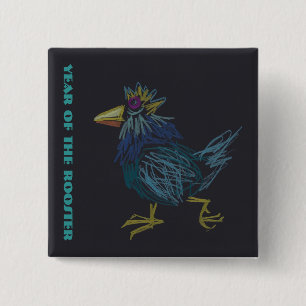 Zodiac Birthday Square i Tupp Knapp
